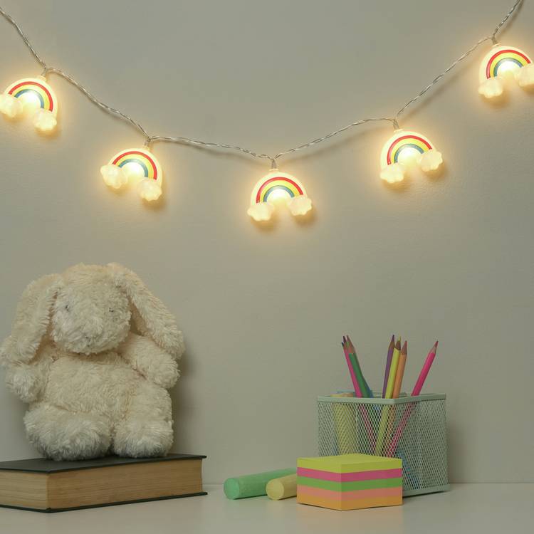 Searchlight Neon Effect Unicorn & Rainbows String Light 0