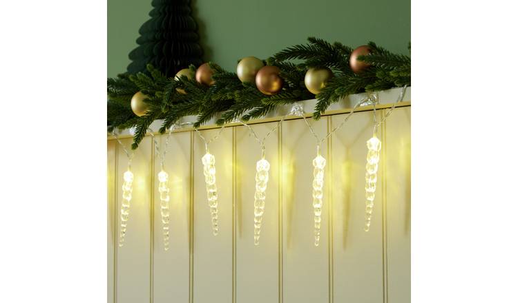 Argos Home 10 Warm White LED Christmas Tree Lights