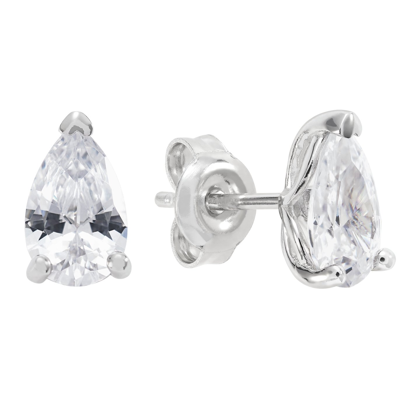 Revere Sterling Silver Pear Shape Cubic Zirconia Earrings Review