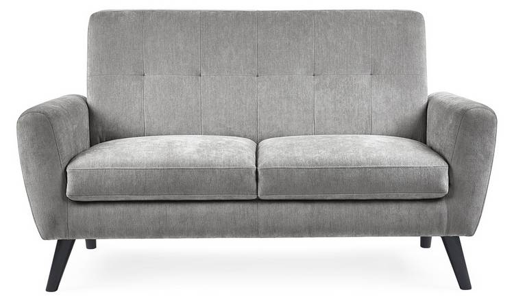 Julian Bowen Monza Fabric 2 Seater Sofa - Grey