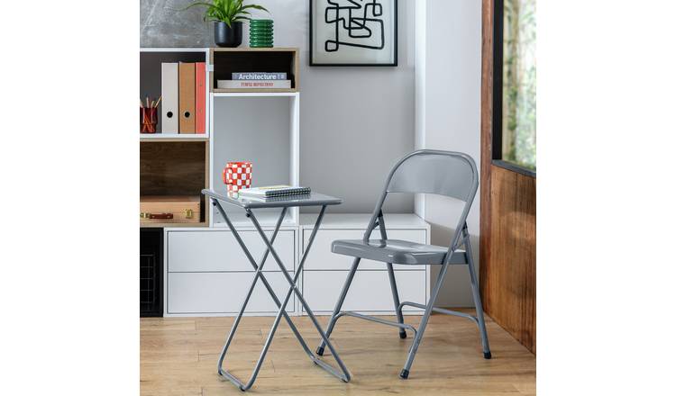 Habitat Airo Folding Side Table - Grey