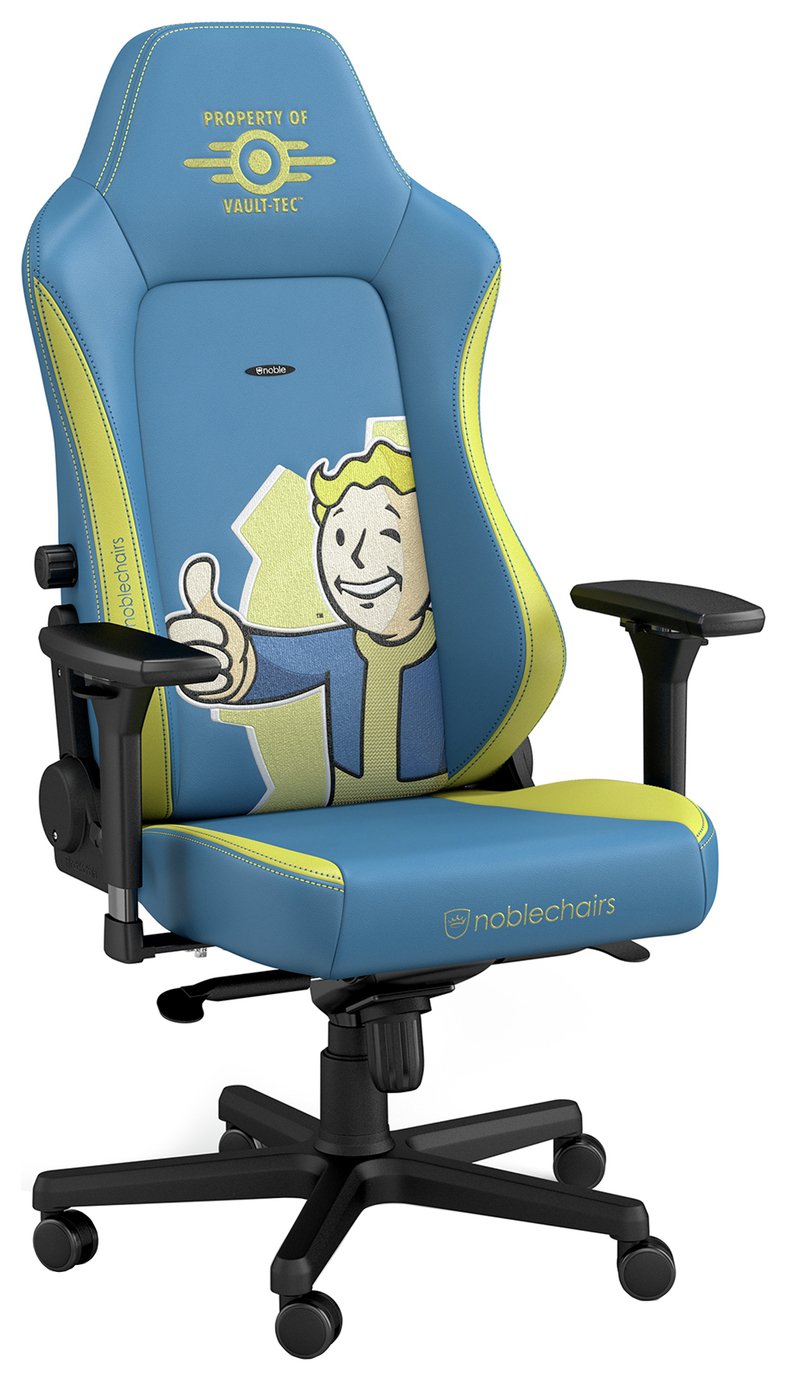 noblechairs NBL-HRO-PU-FVT video game chair PC gaming chair Padded seat Blue, Yellow