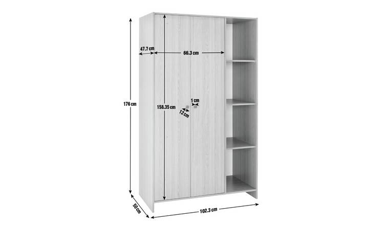 Argos home open decorative deals wardrobe unit