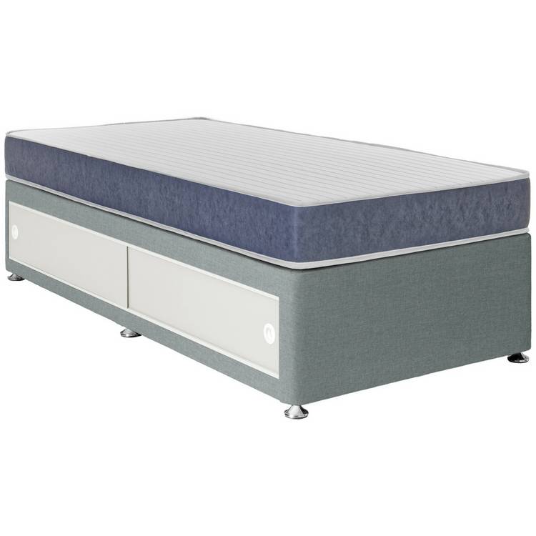 Argos Home Devon Single Side Slide Divan Bed - Grey 0