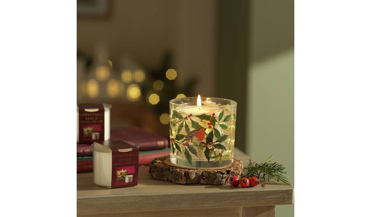 Argos Home Refillable Gel Candle Gift Set - Christmas Spice