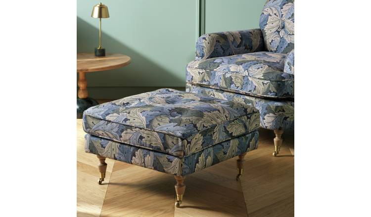 Habitat x Morris & Co. Merton Acanthus Fabric Footstool