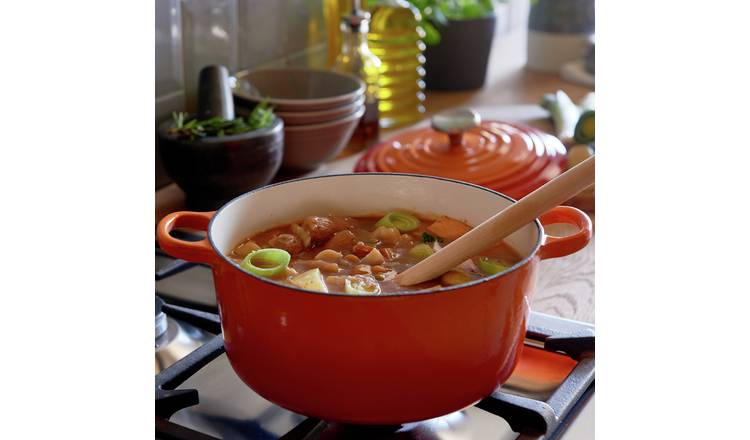 Habitat 3.3 Litre Cast Iron Casserole Dish - Orange