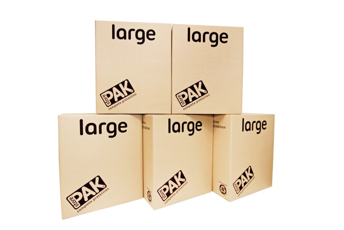StorePAK Large Cardboard Boxes - Set of 5