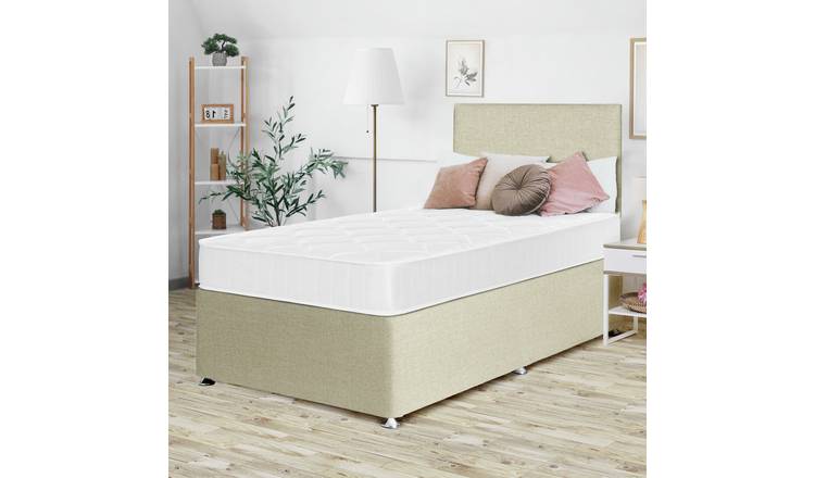 Argos Home Elmdon Comfort Single Divan Bed - Natural