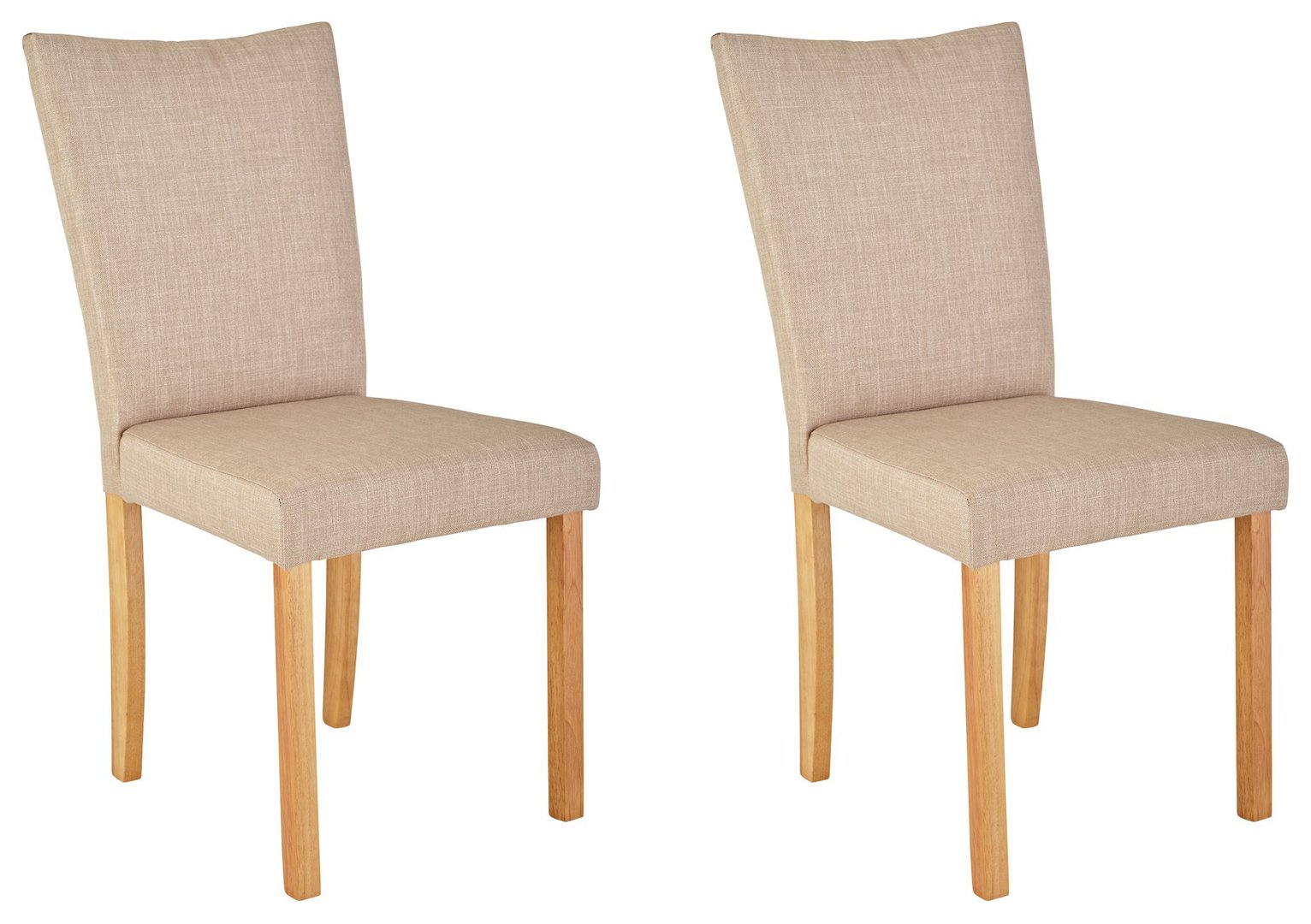 Argos Home Tabitha Pair of Wing Back Chairs - Natural