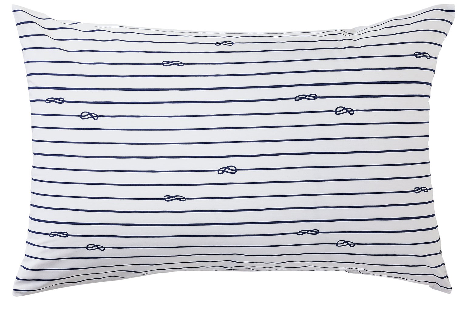 Argos Home Pair of  Knotted Rope Pillowcases - Blue
