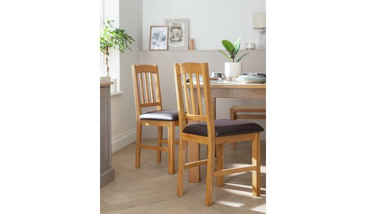 Argos wooden online chairs