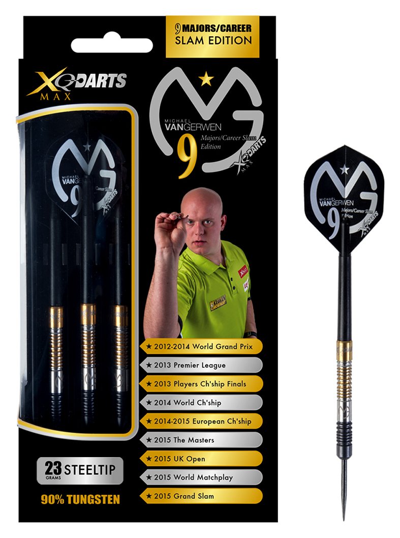 Malawi følsomhed Accepteret Michael Van Gerwen 23g 90% Tungsten Career Slam Darts (7644328) | Argos  Price Tracker | pricehistory.co.uk