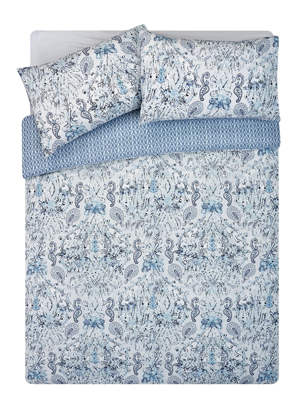 Argos Home Blue Paisley Bedding Set Double 7644483 Argos