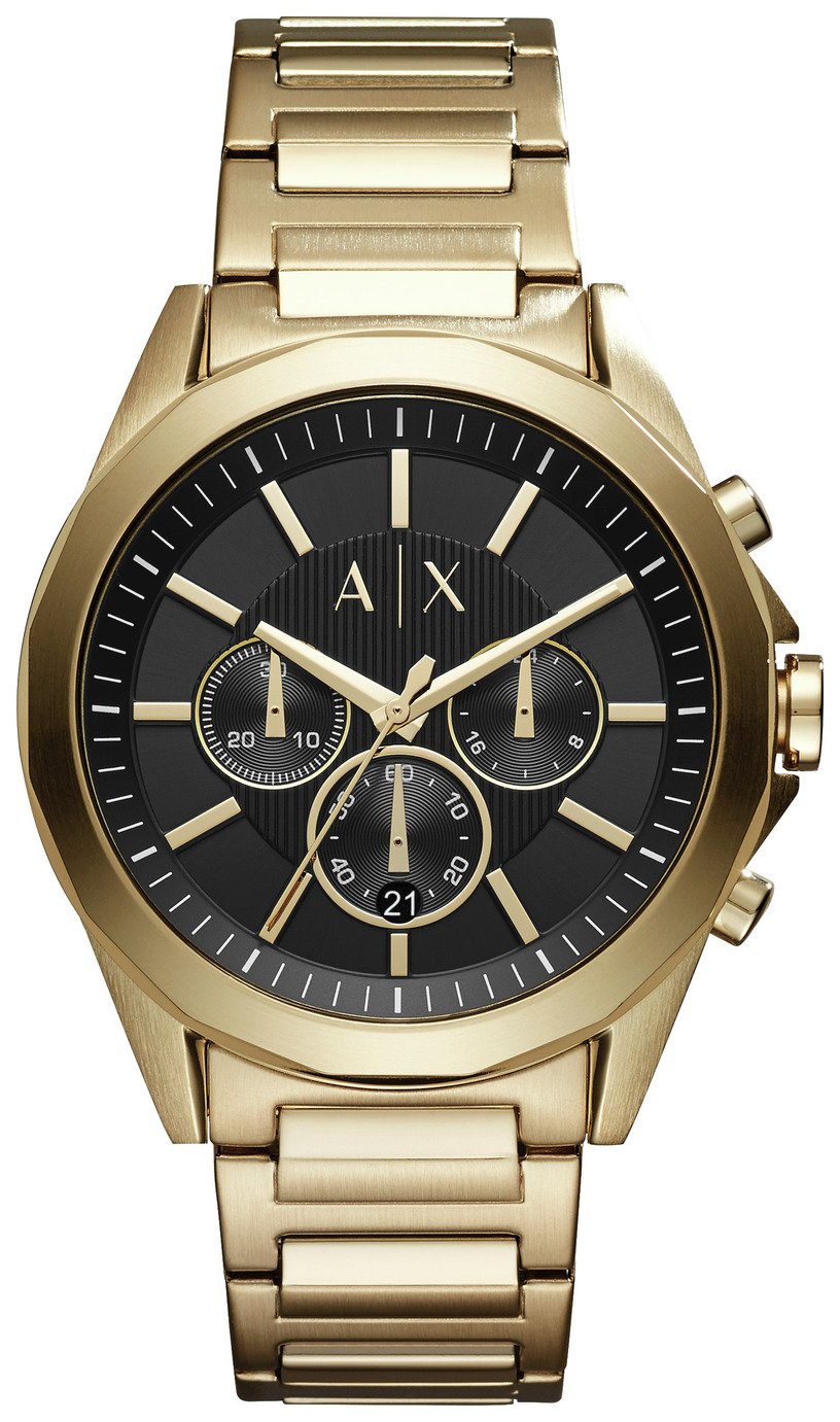 AX2611 Men's Gold Tone Bracelet Watch 