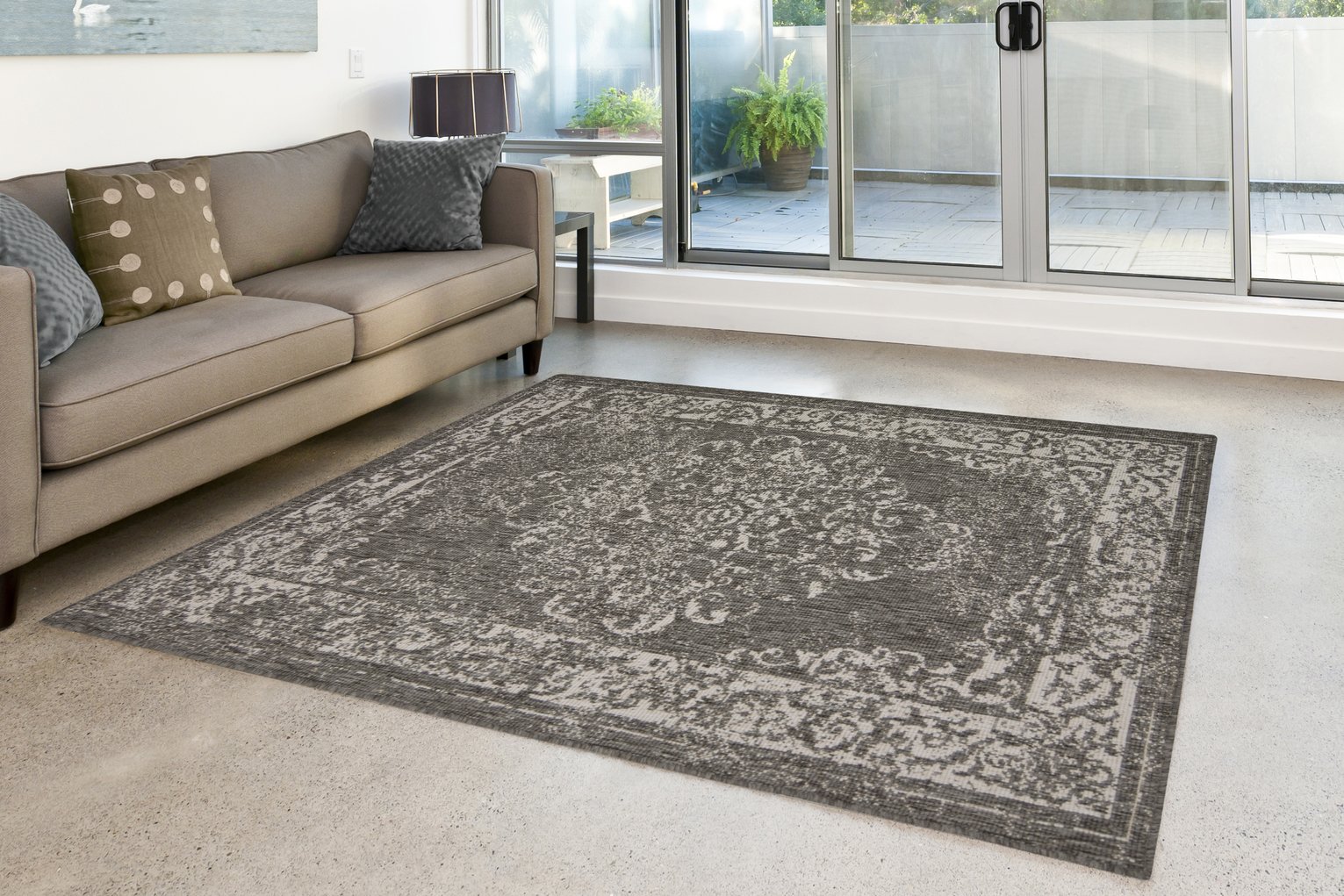 Antwerp Medallion Runner - 60x200cm - Silver