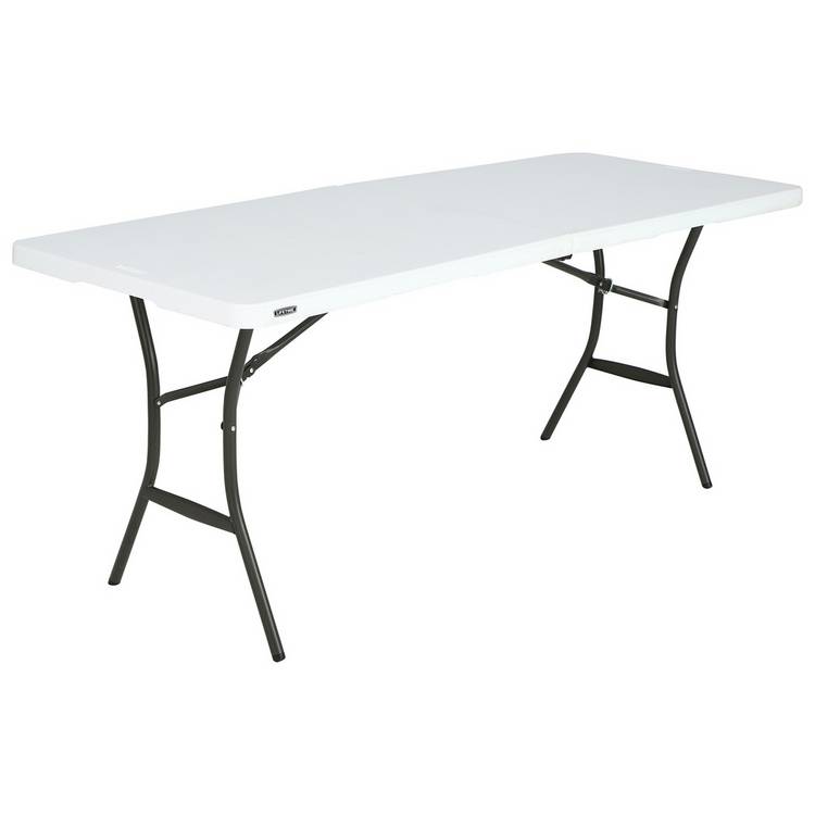 Lifetime 6ft Folding Plastic Camping Table 0