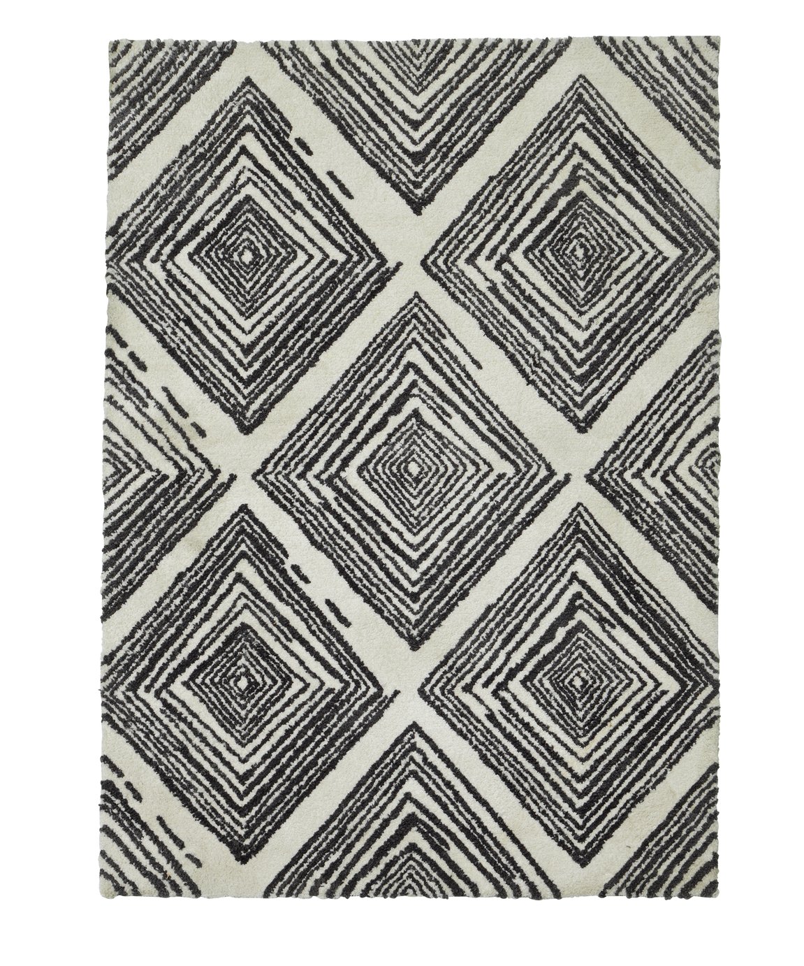 Argos Home Distressed Diamond Rug - 120x170cm - Multi