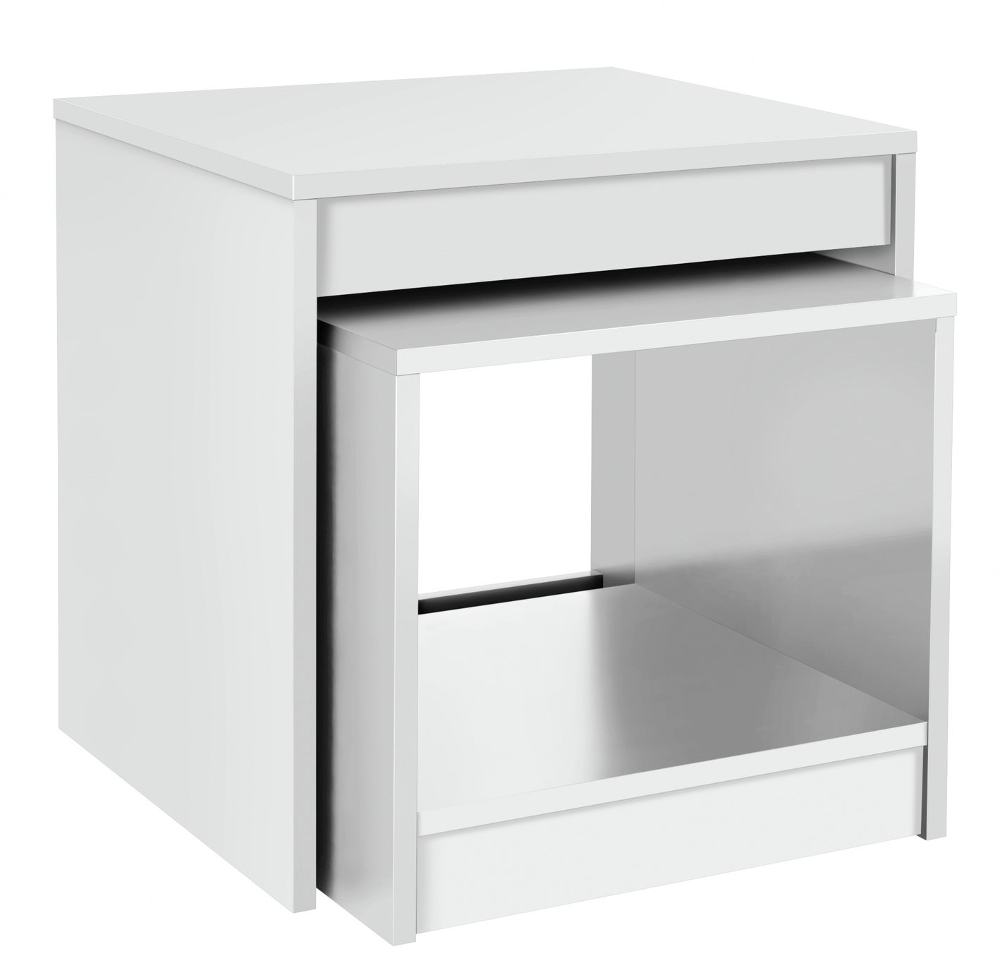 Argos Home Maine Nest of 2 Tables - White