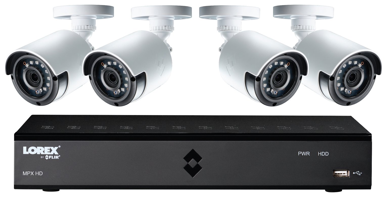 Lorex 8 Channel 1080p 1TB DVR and 4 Camera CCTV