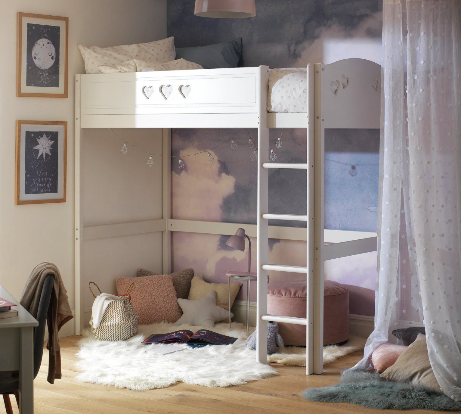 girls high sleeper bed