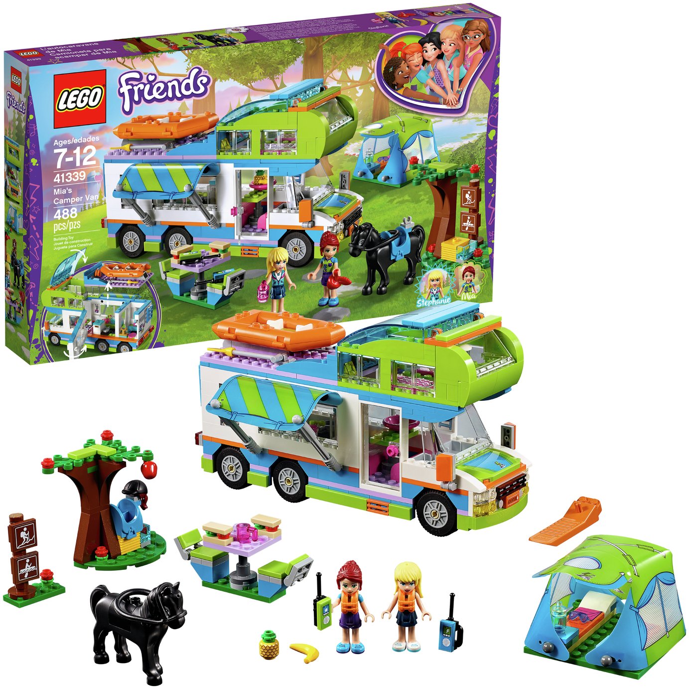 LEGO Friends Heartlake Mia's Camper Van Toy - 41339