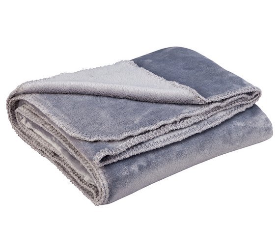 Argos Home Supersoft Throw - Flint Grey