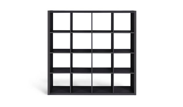 Habitat Squares Plus 16 Cube Storage Unit - Black