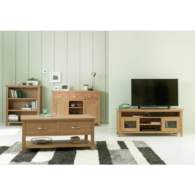 Argos Home Islington Large Oak Veneer Sideboard 0