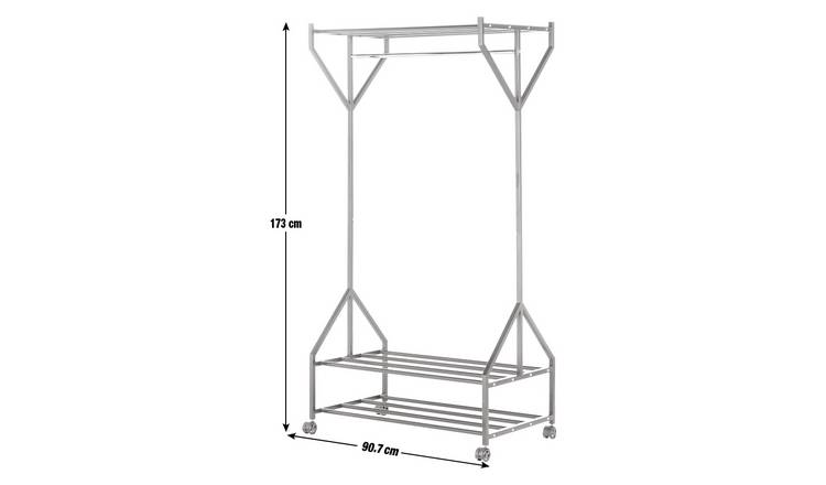 Argos clothes rail online white