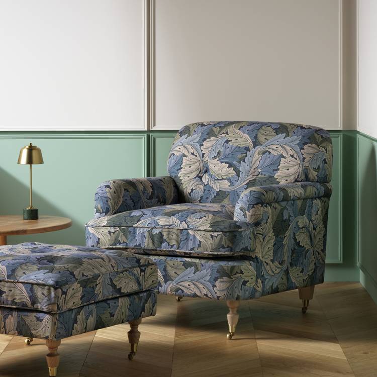 Habitat x Morris & Co. Merton Acanthus Fabric Armchair 0