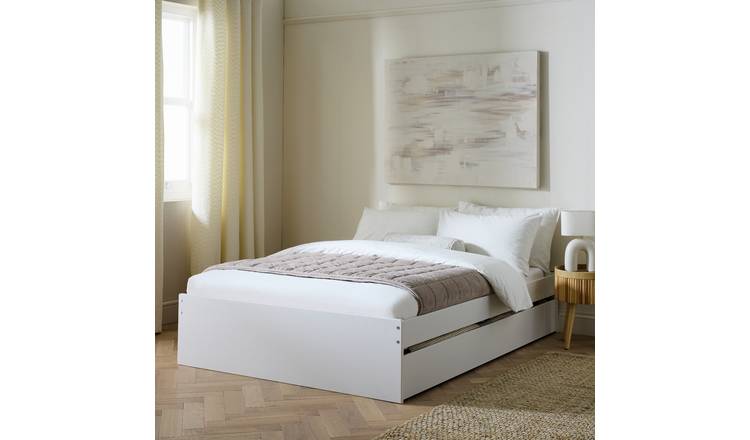 Argos Home Eli Double 2 Drawer Bed with Mattress - White