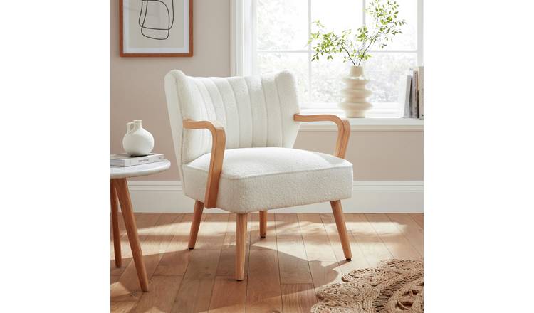 GFW Enzo Fabric Accent Chair - Natural