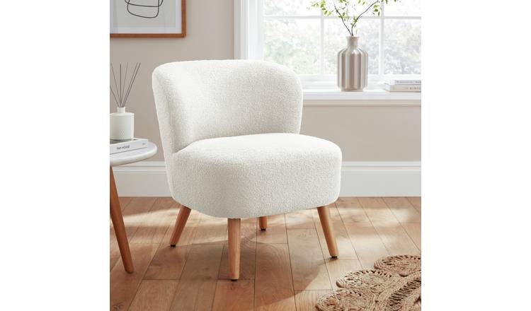  GFW Evie Boucle Teddy Accent Chair- Cream