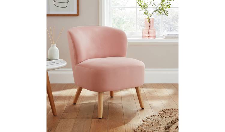 GFW Evie Velvet Chair - Blush Pink