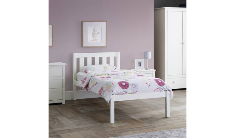 Julian Bowen Luna Single Wooden Bed Frame - White