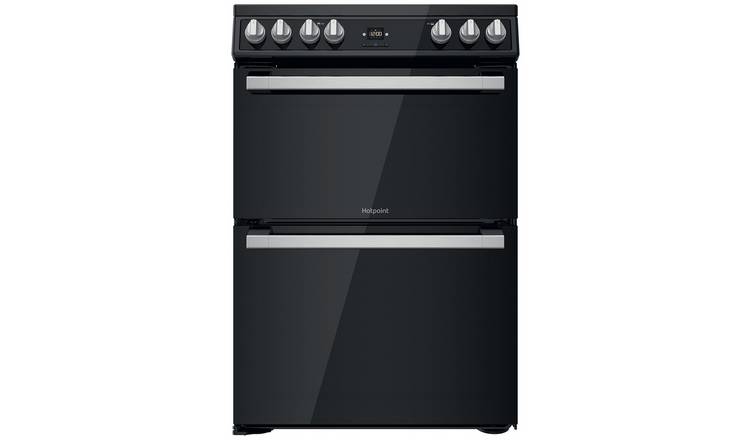 Hotpoint HDT67V9H2CB/UK 60cm Double Electric Cooker - Black