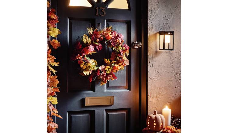 Argos Home Faux Floral Autumn and Halloween Wreath