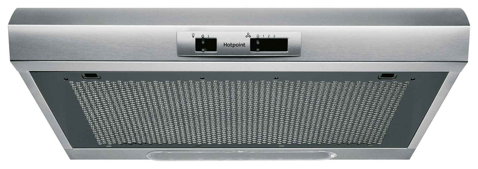 Hotpoint PSLMO65FLX 60cm Visor Cooker Hood - Stainless Steel