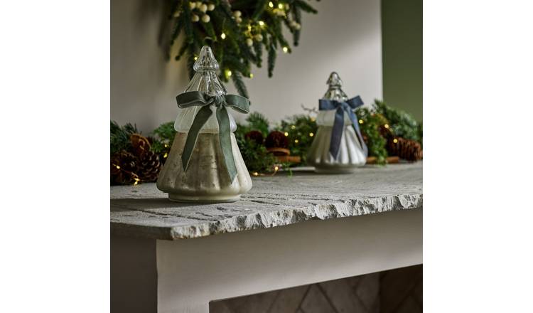 Habitat Large Tree Shaped Boxed Candle - Mistletoe