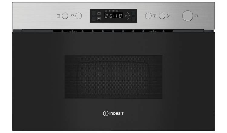 Indesit IMK12XUK 750W Built In Microwave - Stainless Steel