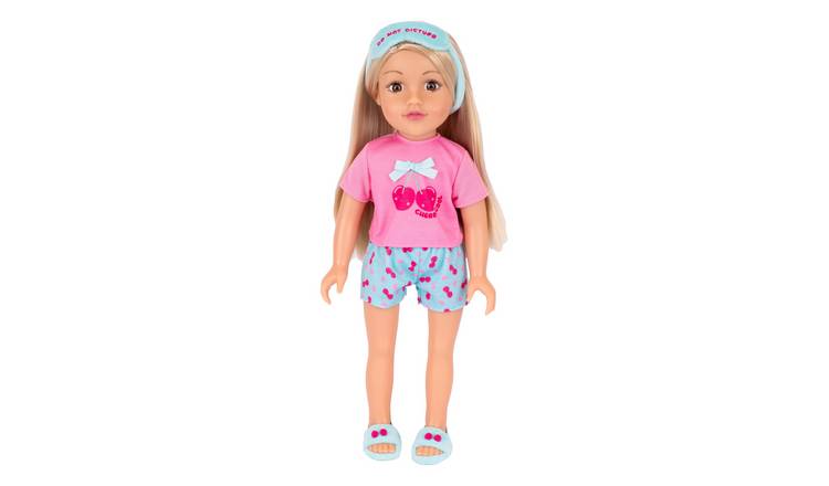 DesignAfriend Cherry Cool 18 Inch Doll Pyjama Outfit