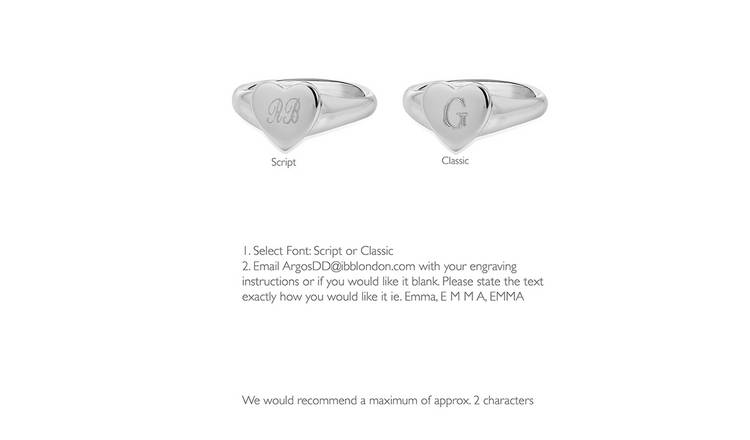 Argos ladies sales signet rings