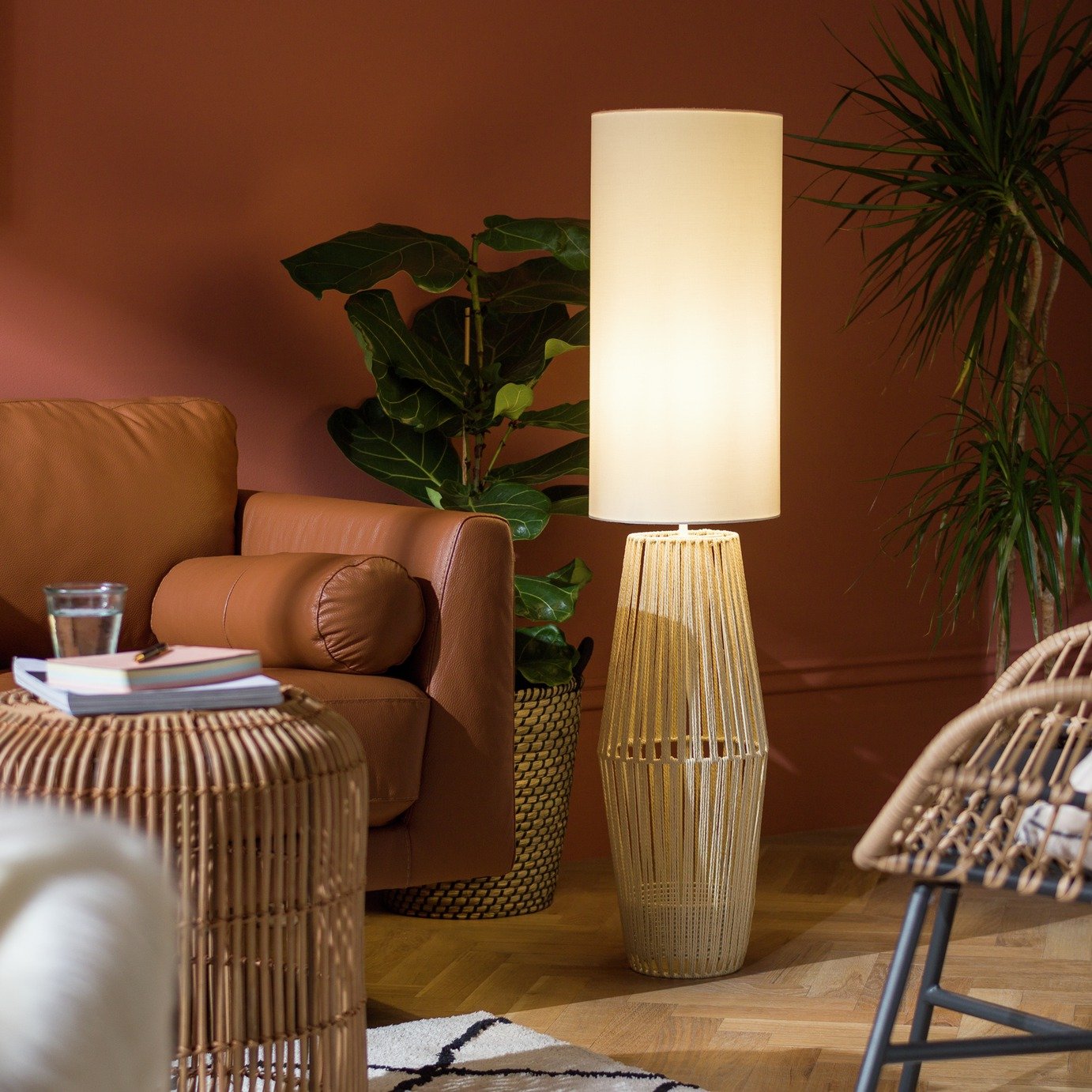 Habitat Global Rope Base Floor Lamp - Natural