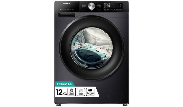 Hisense WF3S1243BB3 12KG 1400 Spin Washing Machine - Black