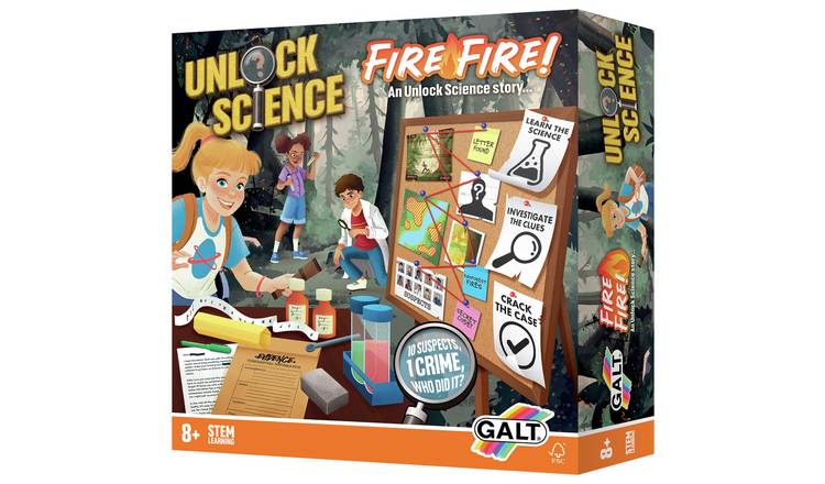 Galt STEM Unlock Science Fire Fire Mystery Game