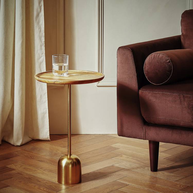 Habitat Jantis Side Table - Gold 0