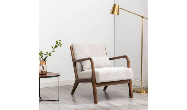 Kyoto Leah Fabric Accent Chair - Natural
