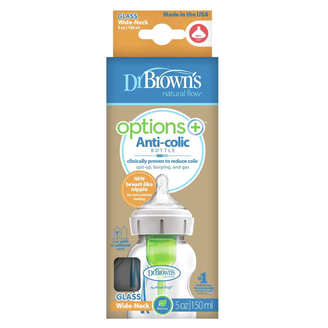 Dr Brown's Options+ Anti Colic Glass Baby Bottle Review