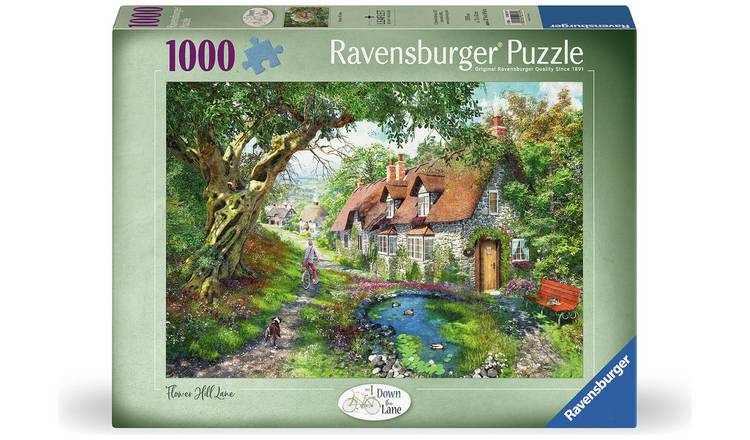 Ravensburger Down the Lane Flower Hill Lane 1000 Pcs Puzzle